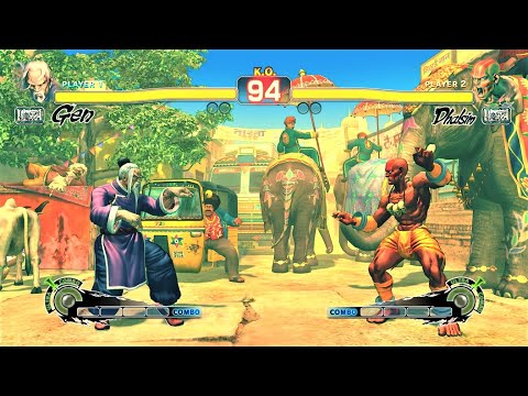 Gen vs Dhalsim (Hardest AI) - Ultra Street Fighter IV