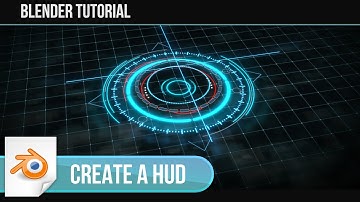 How To Create a Scifi HUD Element in Blender! - Blender Tutorial