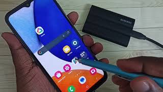 how to connect samsung portable ssd t7 shield to samsung galaxy phone and copy files videos images