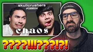 Reacting to SKULLCRUSHERS 🇮🇳 | CHAOS | GBB24: WORLD LEAGUE | TAG TEAM WILDCARD! #GBB24