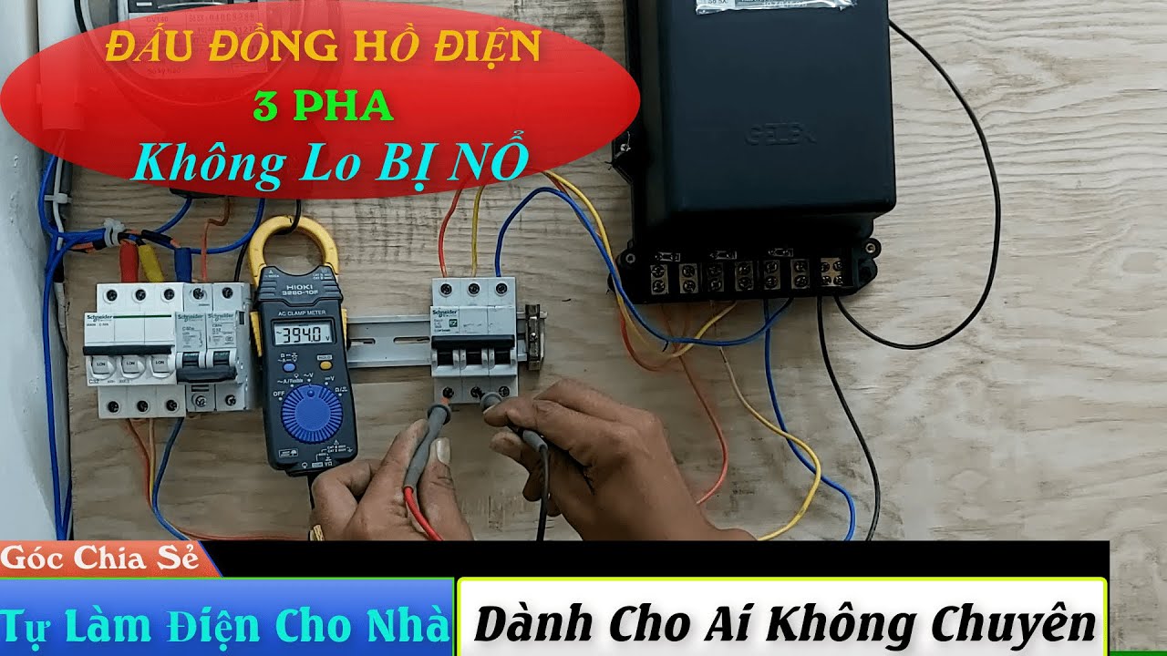 Đấu Đồng Hồ Điện 3 Pha Trực Tiếp Không Cần Phải Thợ ||... - youtube