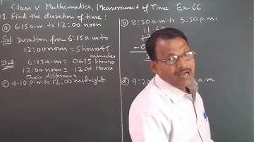 Class 5 Learning Mathematics Time Ex 66 By Manoj Prasad Karn