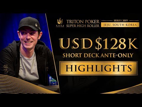 US$ 128k Short Deck Event Highlights - Triton Poker SHR Jeju 2019