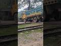 big empty truck crossing the dangerous railgate #automobile #railgate #roadcrossing