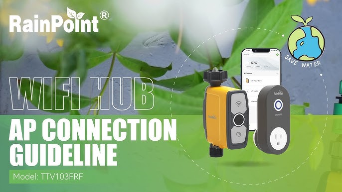 Sainlogic Sprinkler Timer with Wi-Fi Hub, Smart Watering Timer