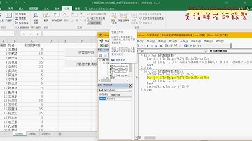 02 VBA動態取消保護與保護VBA專案
