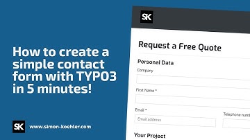 TYPO3 Form Framework Demo - Create a simple contact form in 5 minutes with #TYPO3