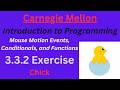 CM Intro to Programming  Unit 3 Lesson 2 Exercise: Chick
