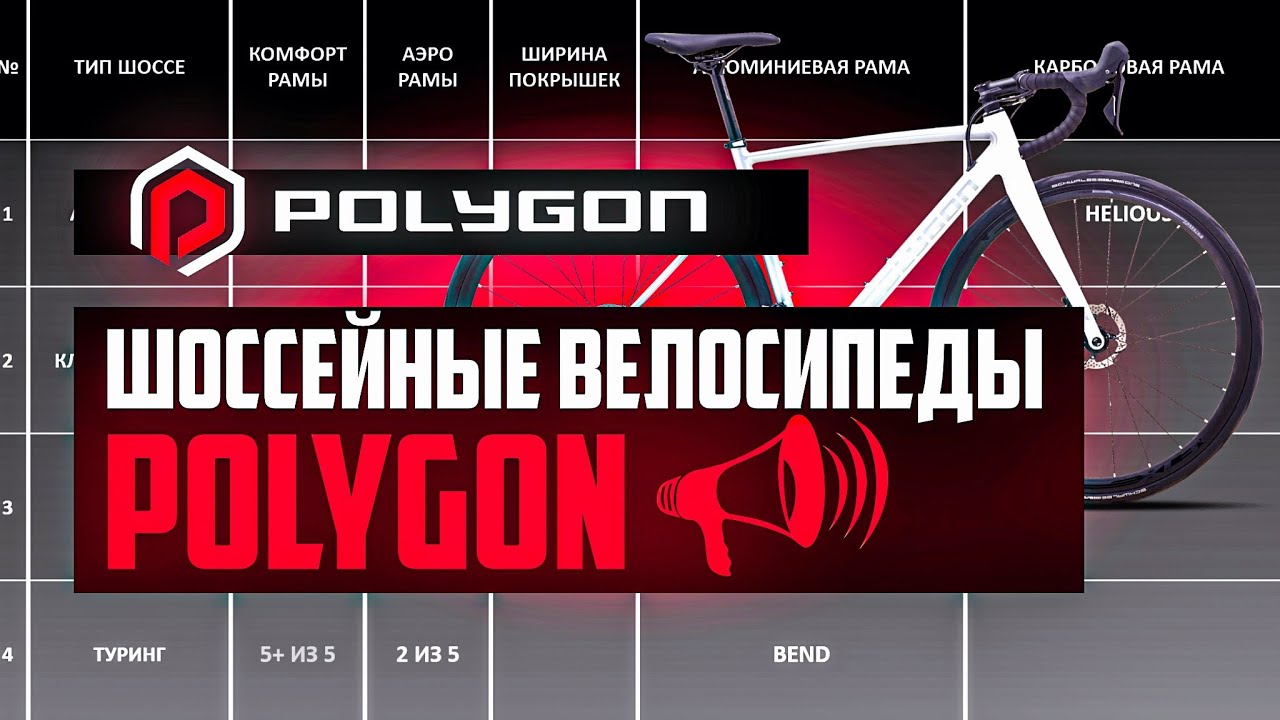 Шоссейные велосипеды POLYGON: Strattos S, Helios A, Path X, Bend R / ПРО [БРЕНДЫ]