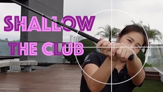 How to Shallow the Club - Golf with Michele Low