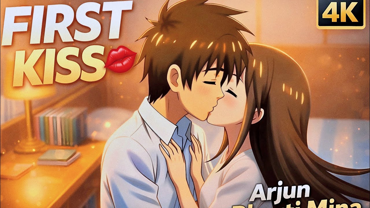First Kiss 💋 Part 1 | Anime Love Story | School Life Romance | Arjun Bharti Mina