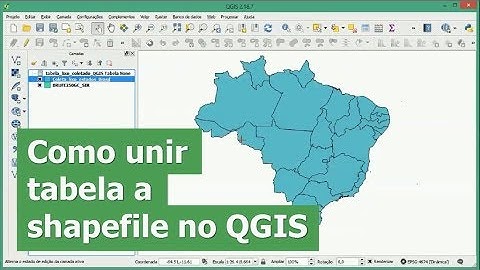 Como unir tabela (planilha) a um shapefile no QGIS