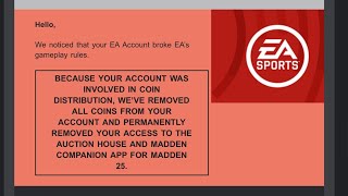 SO EA IS AUCTION HOUSE BANNING PEOPLE FOR THE TEAM DIAMONDS GLITCH.......|   MADDEN 25 ULTIMATE TEAM