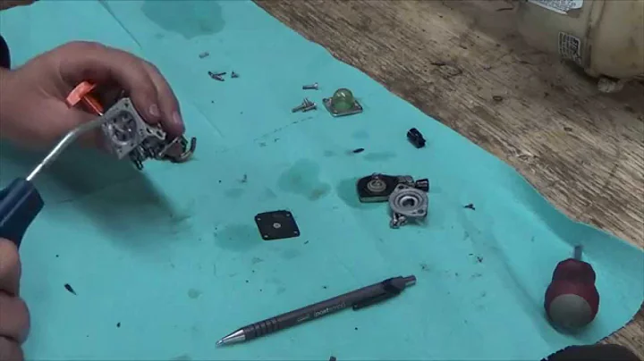 Carburetor clean and rebuild on the Stihl FS90R