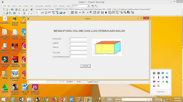 Aplikasi Delphi untuk Menghitung Volume dan Luas Permukaan balok dengan Komentar