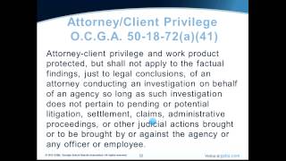Attorney/Client Privilege and Work Product Protected