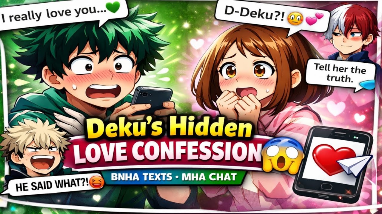 Deku’s Hidden Love Confession 😳💚 | BNHA Texts _ MHA Chat”