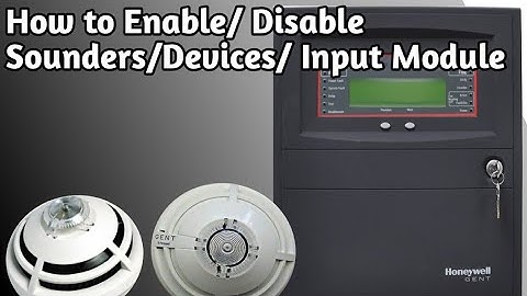 How to enable & Disable Sounders in Adressable gent by honeywell Fire panel