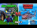 All devil fruits vs terror sharks in blox fruits update 20  part 2