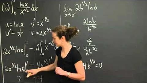 Improper Integrals | MIT 18.01SC Single Variable Calculus, Fall 2010