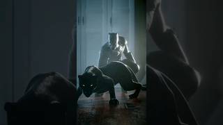 Black Panther Transformation 🥷😼 #cat #transformation #blackpanther #wakandaforever