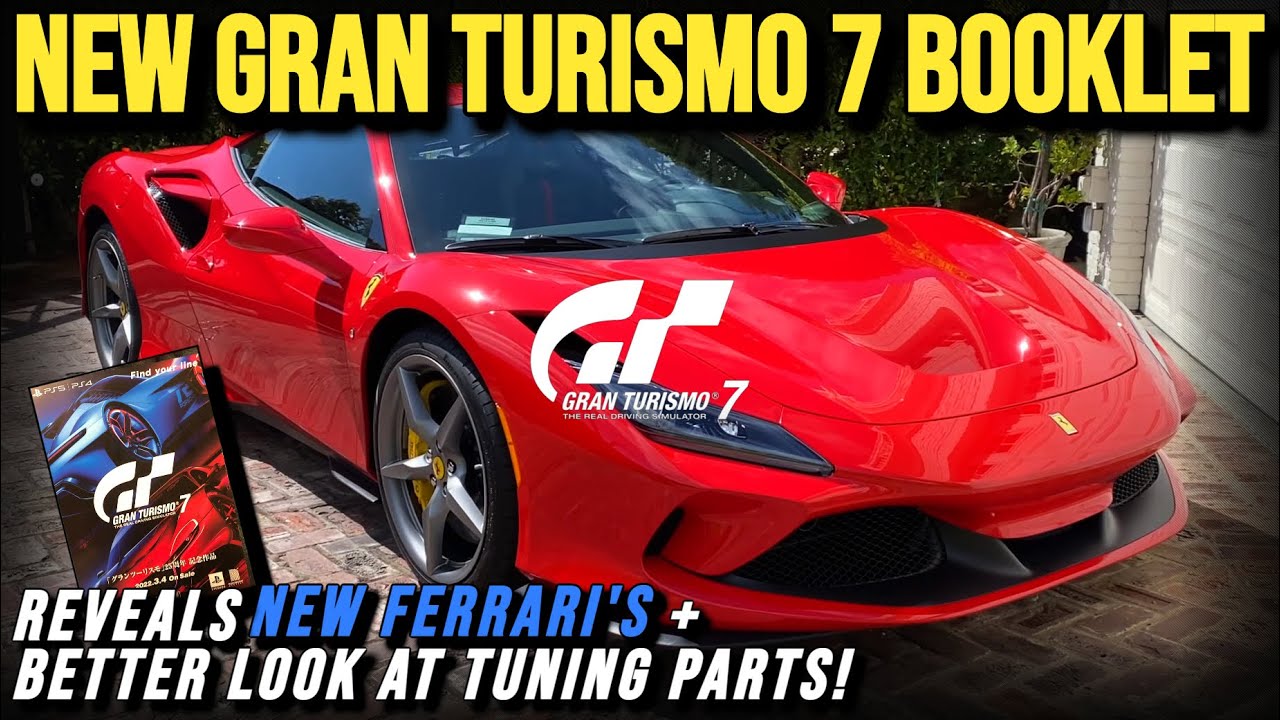 GRAN TURISMO 7 Booklet Confirms TWO new FERRARIs, and Another Look at Tuning Parts!