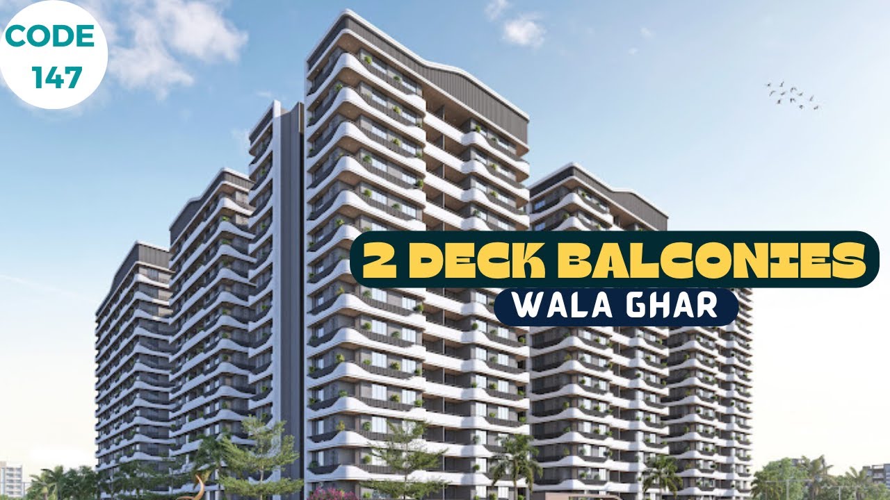 3BHK with 2 Balconies in New Althan Surat! Affordable flats for sale