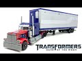 Transformers DOTM Optimus Prime W/ MechTech Trailer Unboxing & Review