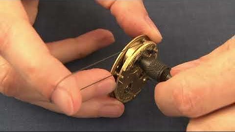 Fusee chain installation. English pocket watch restoration and repair.