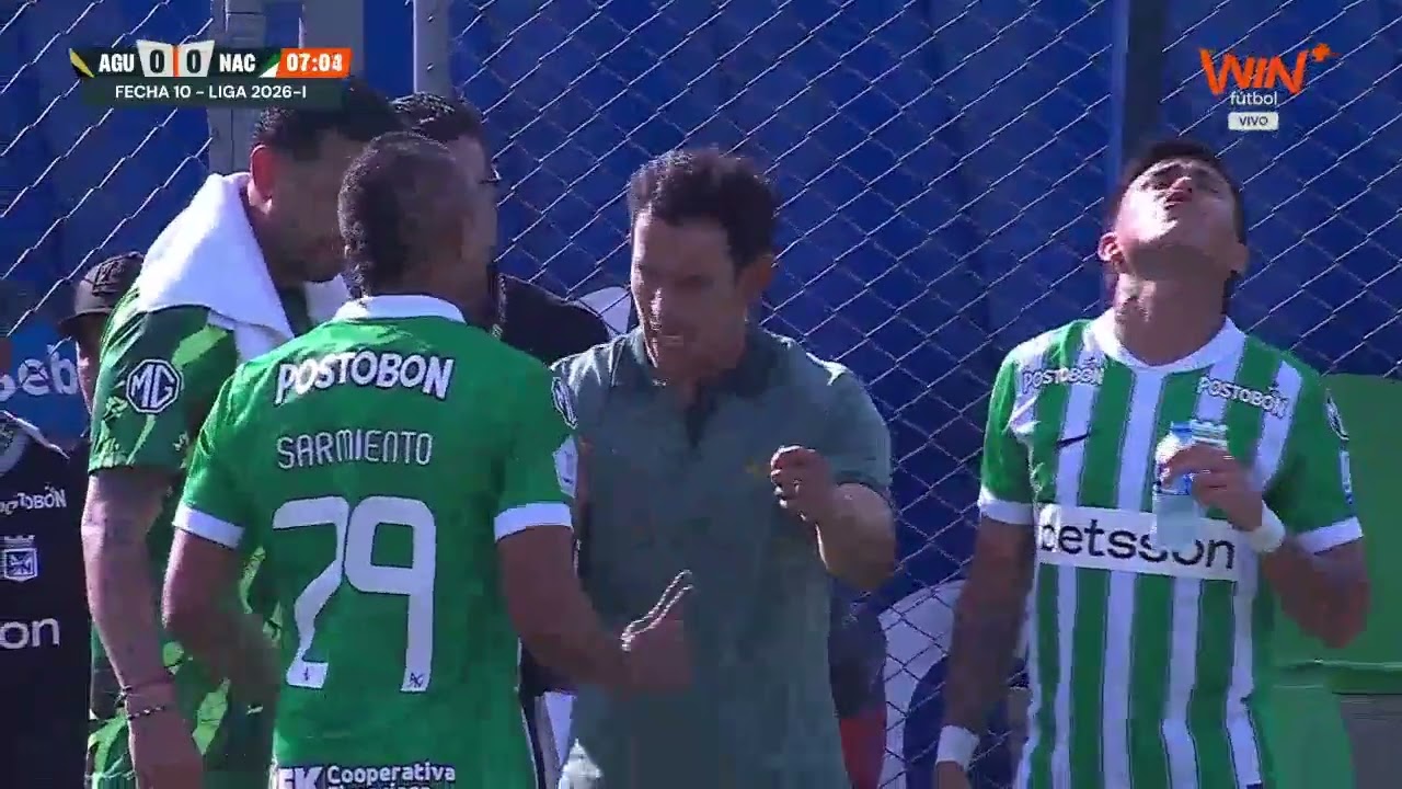 🚨⚽ ¡Imágenes sensibles! ¡Preocupación en Atlético Nacional por golpe de Chicho Arango!