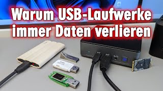 Immer Probleme mit USBLaufwerken  Sicherheitshinweis bei Datenverlust  USB Stick  Festplatte SSD