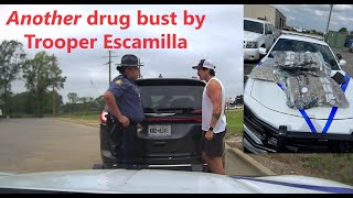 Trooper Escamilla makes another drug bust 32 POUNDS  Arkansas State Police stop Chrysler Pacifica