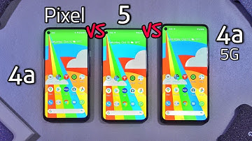 Google Pixel 5 VS Pixel 4a 5G VS Pixel 4a Comparison!