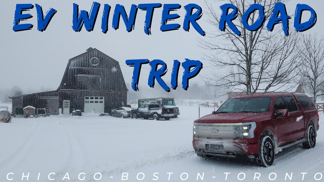 1,600 mile Winter road trip in my Ford F-150 Lightning EV Truck