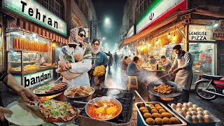 غذاهای خیابانی در ایران!!🇮🇷جشن محلی بازار شبانه در تهران که نمی توانید از دست بدهید!