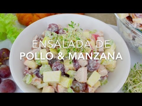 ENSALADA DE POLLO & MANZANA - Recetas fáciles Pizca de Sabor - YouTube