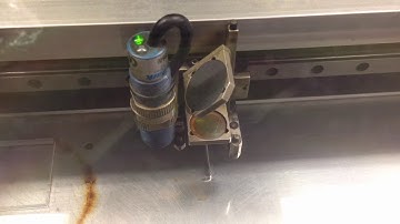 Epilog 1/4" acrylic cutting test.