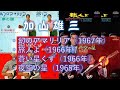 加山雄三 4曲。「幻のアマリリア 1967年」「旅人よ 1966年」「蒼い星くず 1966年」「夜空の星 1965年」