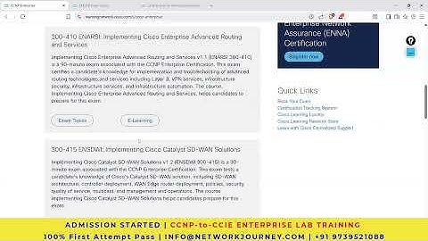 CCNP to CCIE ENTERPRISE