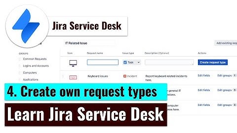 Jira Service Desk - Create a request type