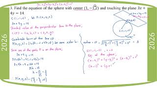 # Grade 12 Math (2026 Math Journal - Ch 3 - Section D) 3,4