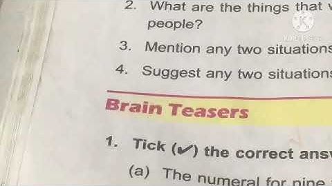Class 3 unit 1 Brain teaser DAV Maths