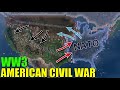 2020 American Civil War and WW3 - HOI4 Timelapse