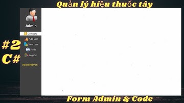 #2 Chương Trình Quản Lý Hiệu Thuốc Tây - Form Admin