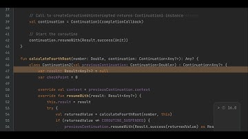 Kotlin Coroutine Animated - Suspending call chain example