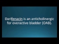 How to pronounce darifenacin (Enablex) (Memorizing Pharmacology Flashcard)