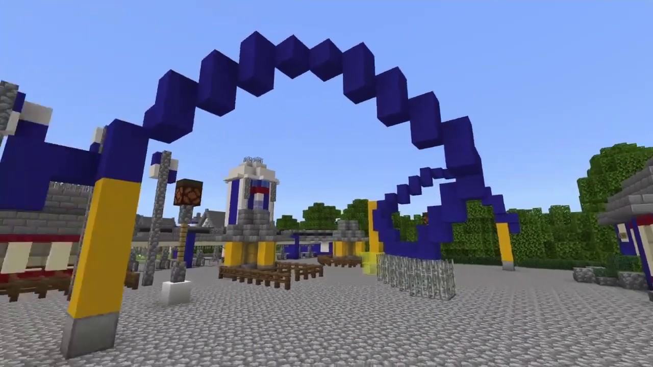 Alton Towers Minecraft/Entrance and Towers Street YouTube