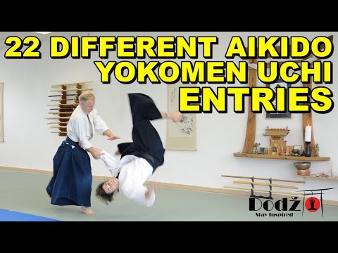 [Aikido Techniques] 22 Yokomen Uchi Entries w. Sensei Patrick Cassidy (6th Dan)