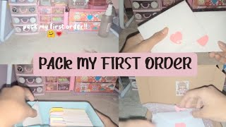 Pack my first order | aesthetic | Philippines