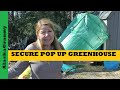 Portable Pop Up Greenhouse In Alaska Wind Securing Portable Greenhouse
